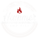 Hammer and Fire restaurant logo